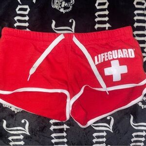 Women's Lifeguard Red Shorts